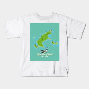 Con Son Island map Vietnam Kids T-Shirt